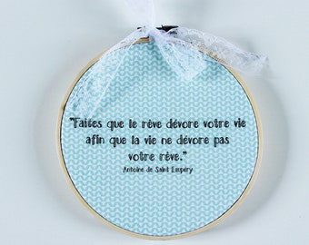 Stickdatei Stickdatei, Spruch Stickerei, Spruch Dekor, Wand dekor, Spruch Art, Hoop Art, Hoop Quote Art, Gesticktes Inspirierendes Zitat