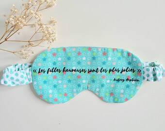 Reversible Sleep Mask, Eye Sleep Mask, Eye Mask, Sleep Mask, Sleep Mask for Women, Quote Sleep Mask, Travel Gift for Women, Mask for Sleep