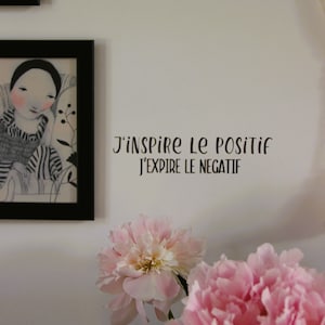 Sticker Citation Positive, Décoration Murale, Citation Inspirante, Citation Motivante, Sticker Mural, Décoration pour la Maison, Positif