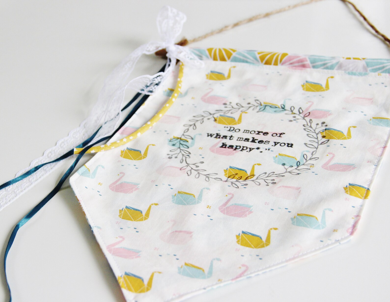 Fabric Banner Fabric Wall Hanging Fabric Banner Flag Etsy