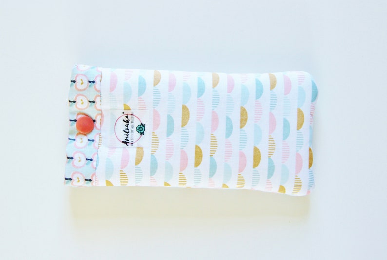 Cell Phone Pouch, Fabric Phone Pouch, Cell Phone Holder, Fabric iPhone case, Phone Sleeve, Cellphone Sleeve image 3