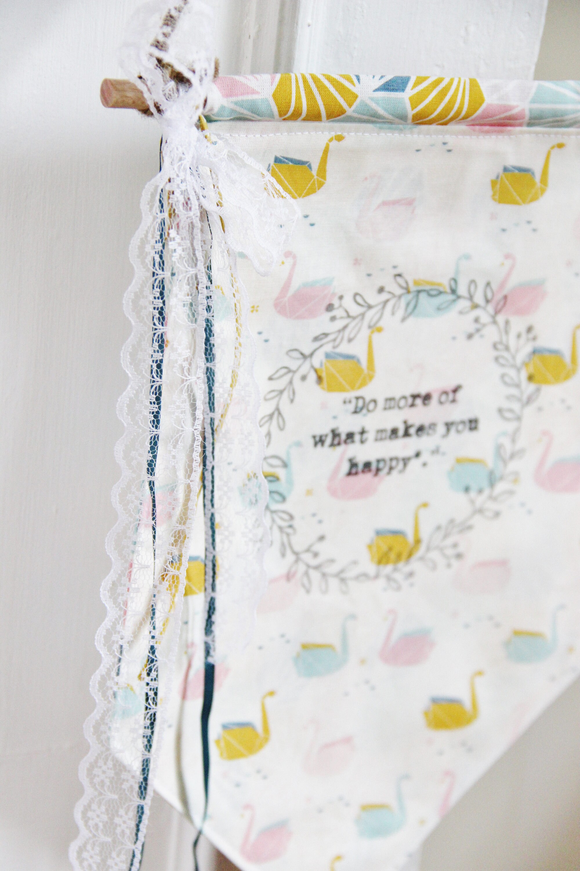 Fabric Banner Fabric Wall Hanging Fabric Banner Flag Etsy