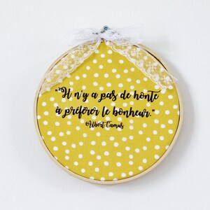 Embroidery Hoop Art, Quote Embroidery, Quote Decor, Wall Decor, Quote Art, Hoop Art, Hoop Quote Art, Embroidered Inspirational Quote image 4