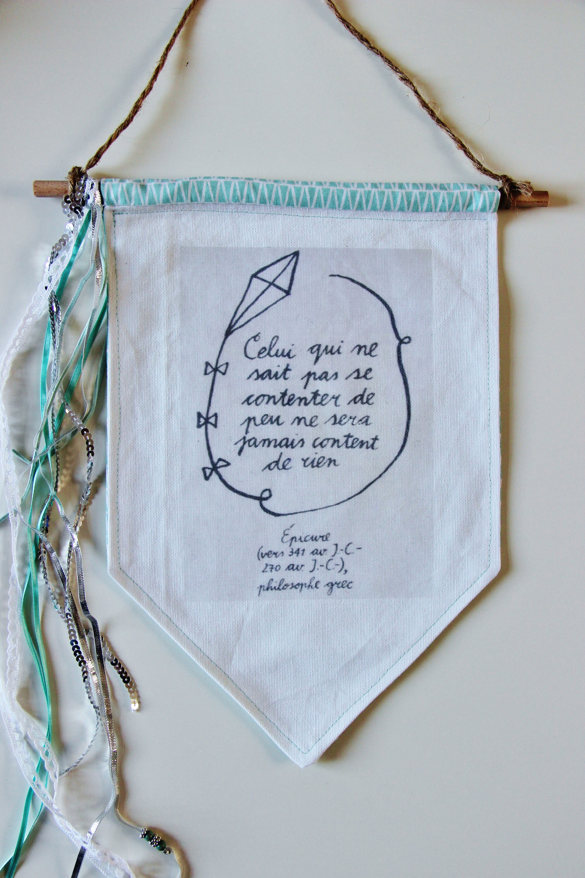 Fabric Banner Fabric Wall Hanging Fabric Banner Flag Etsy