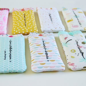 Cell Phone Pouch, Fabric Phone Pouch, Cell Phone Holder, Fabric iPhone case, Phone Sleeve, Cellphone Sleeve image 7