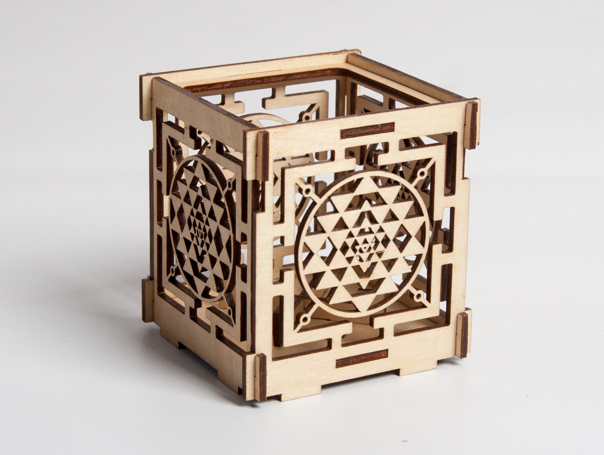 Home & Living Candles & Holders Sacred geometry Candle Holder Double