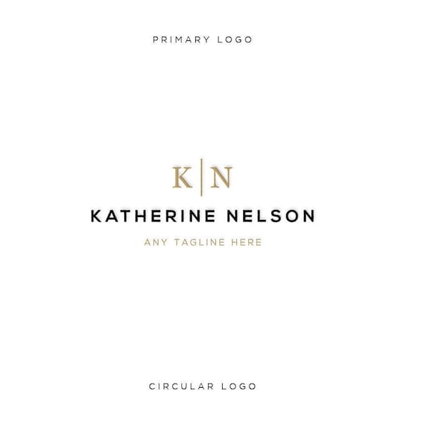 Initial Premade Logo Design, Luxury Premade Logo Text Letter Logo Design Kit, Elegant Premade Logo, Premium Logo Design, Premade Logotype