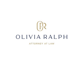 Premade Monogram Law Logo for Woman, Family Law Logo Design, Attorney Logo Design, Lawyer Logo Design, Legal Services and Law Firm Logo