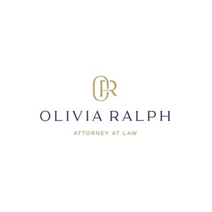 Premade Monogram Law Logo for Woman, Family Law Logo Design, Attorney Logo Design, Lawyer Logo Design, Legal Services and Law Firm Logo