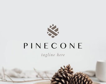 Pinecone Premade Logo Design. Pinecone Mini Branding Kit. Nature Logo. Forest Logo. Pinecone Logo Design. Pinecone Branding. Business Logo