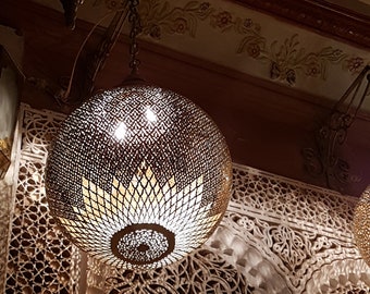 Moroccan lamp, Moroccan chandelier, Traditional chandelier, Chandelier light, Copper chandelier, Mosaic Lighting, arabian chandelier