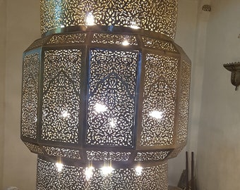 Moroccan chandelier, Wall chandelier, Traditional chandelier, Chandelier light, Copper chandelier, Mosaic Lighting, arabian chandelier