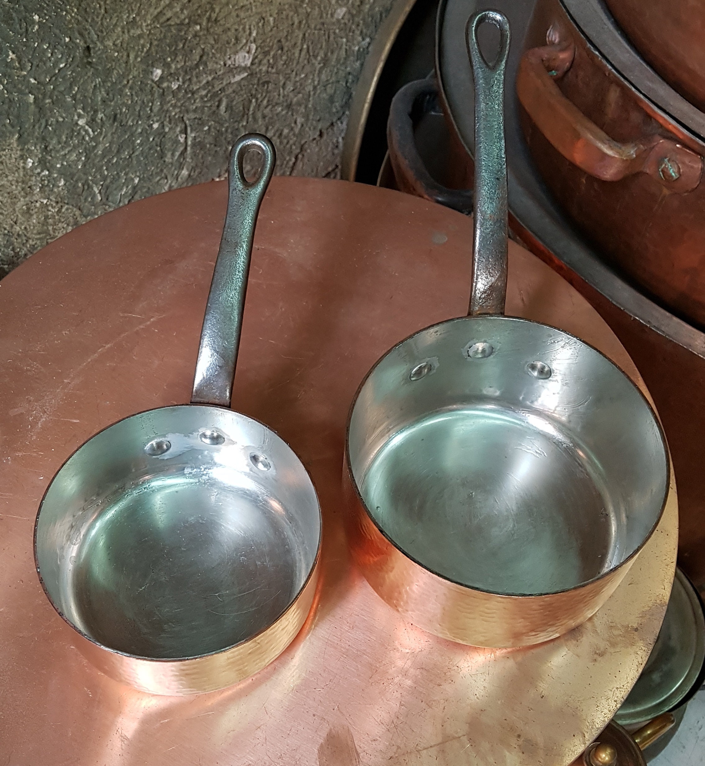 5 Cooking Pots, Copper Pots, Copper Pans, Moroccan Pans, Arabic Pans