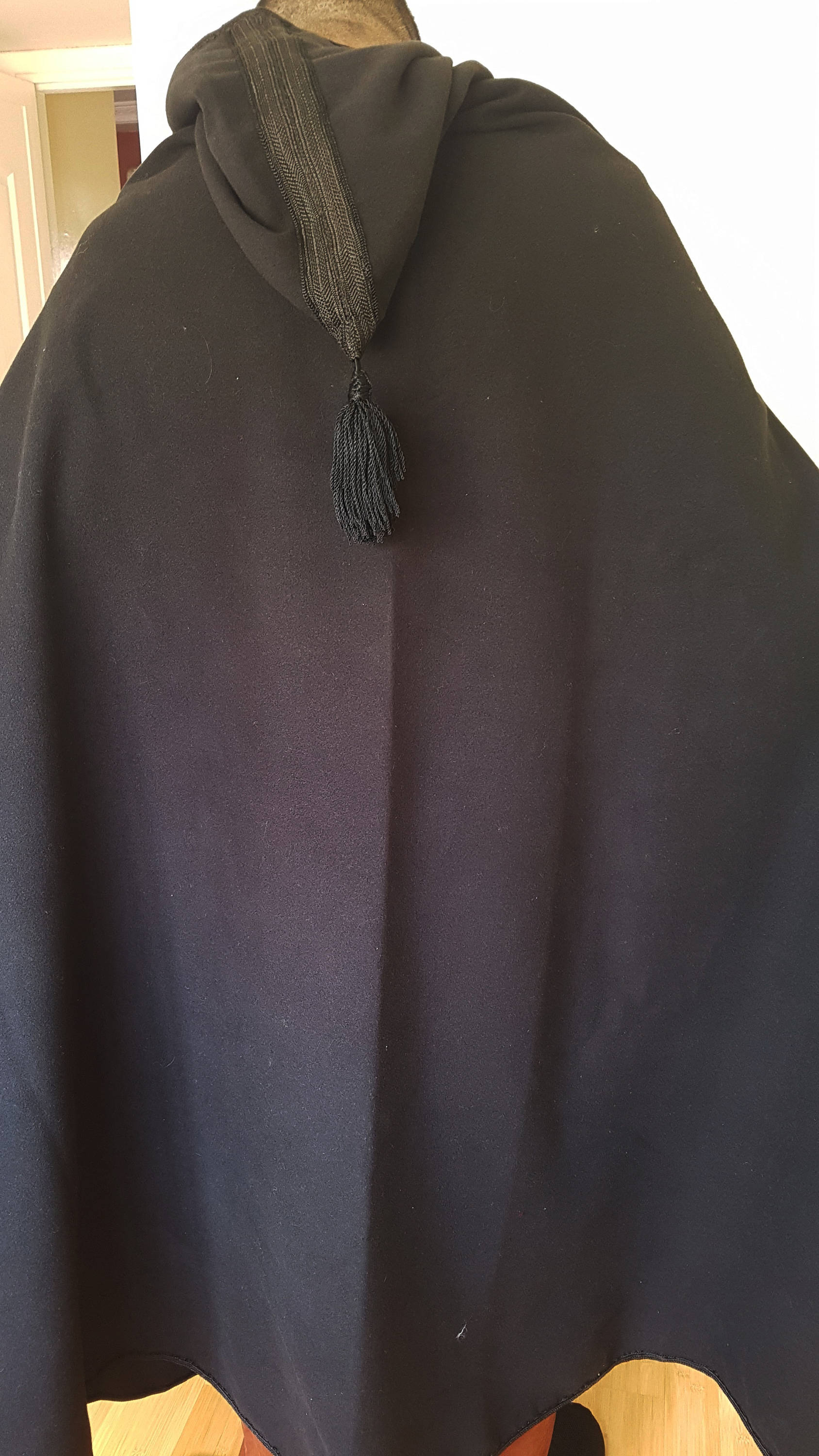 Geruite Jas Wol Heren Poncho Zwart en grijs geruite cape jas voor winter Kleding Gender-neutrale kleding volwassenen Ponchos 