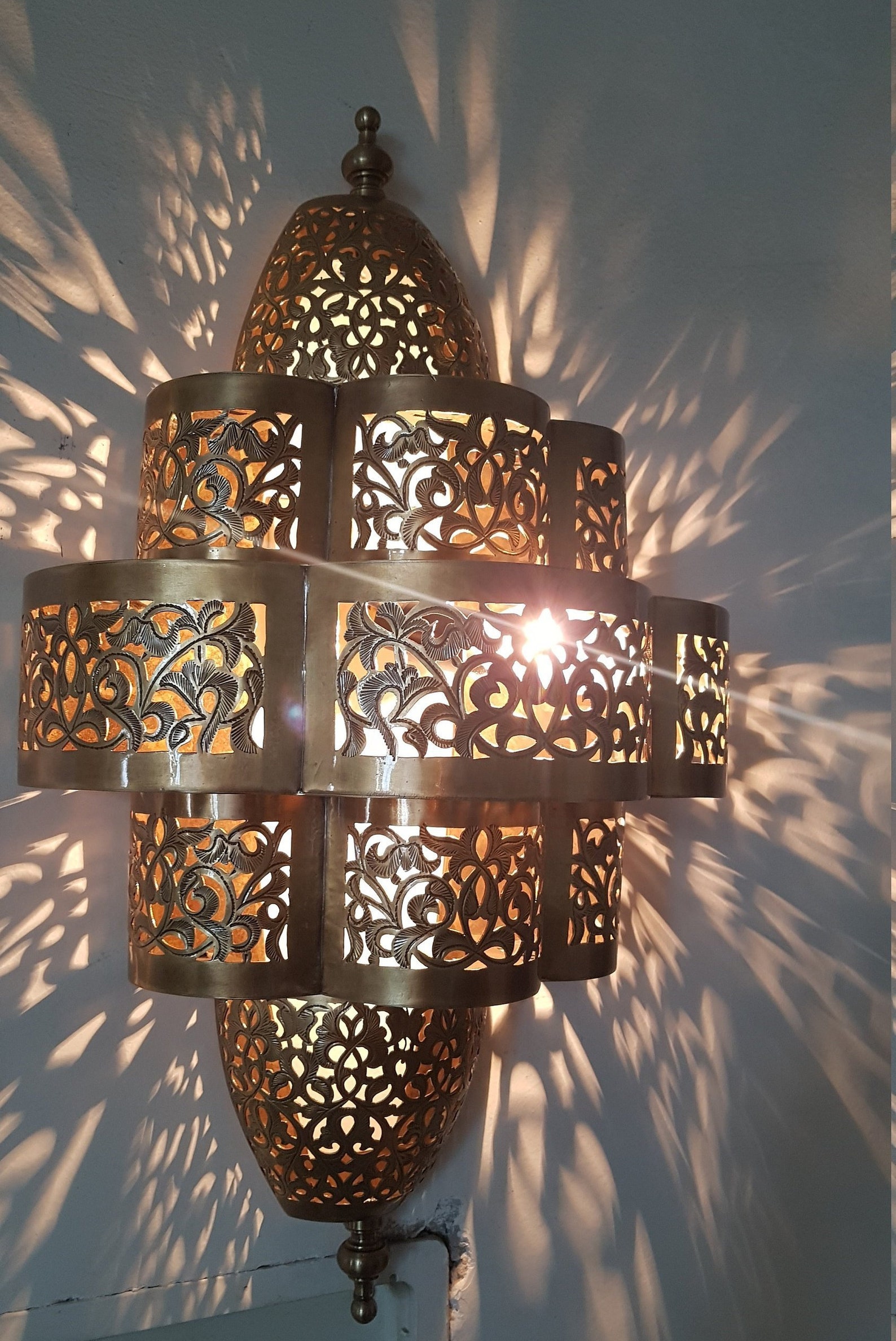 Moroccan Sconce, Indoor Wall Sconce, Wall Sconce, Traditional Sconce ...
