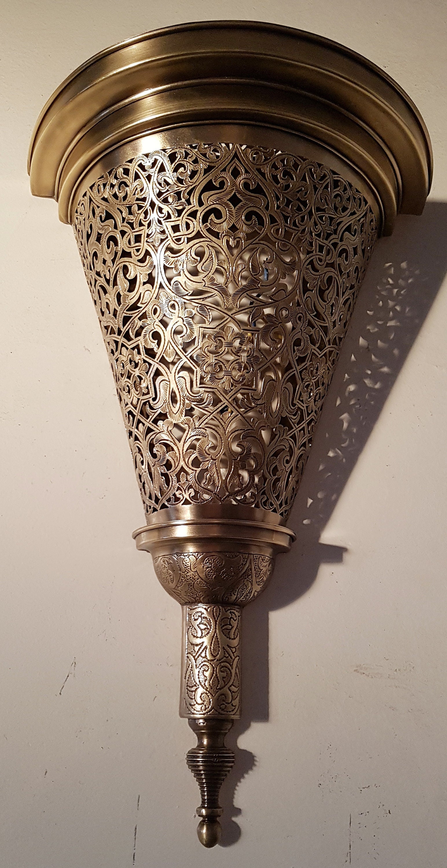 Moroccan Lamp, Moroccan Sconce, Wall Sconce , Traditional Sconce ...