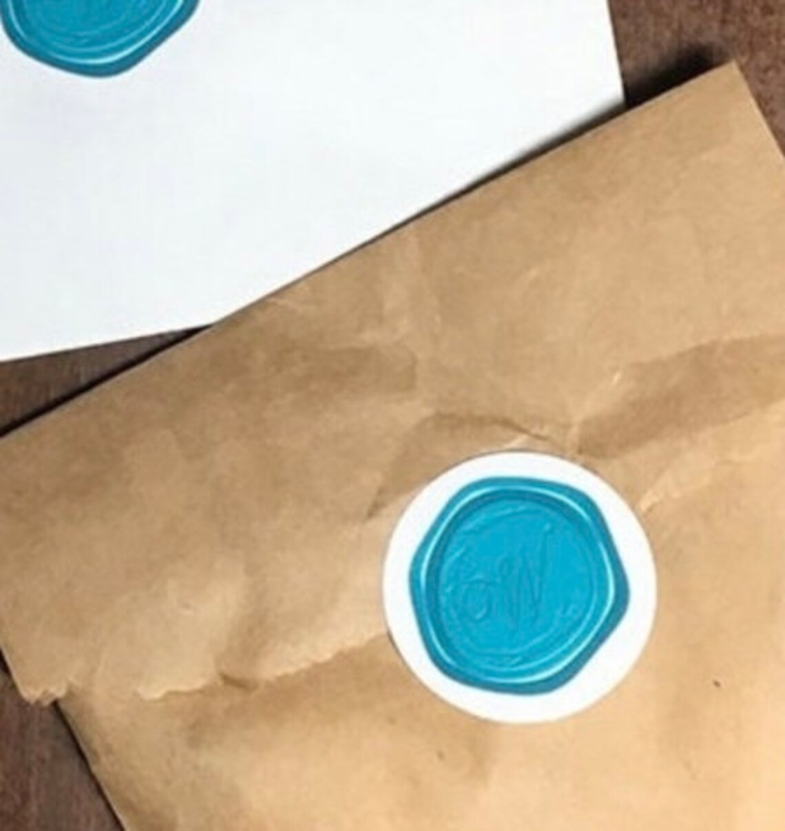 Teal Letter W Wax Seal Printable Sticker for Putting a Personal Touch ...