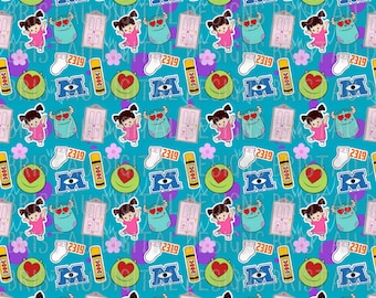 Monster-Themed Seamless Pattern: Apparel, Gift Wrap, Tumblers (Digital Download)