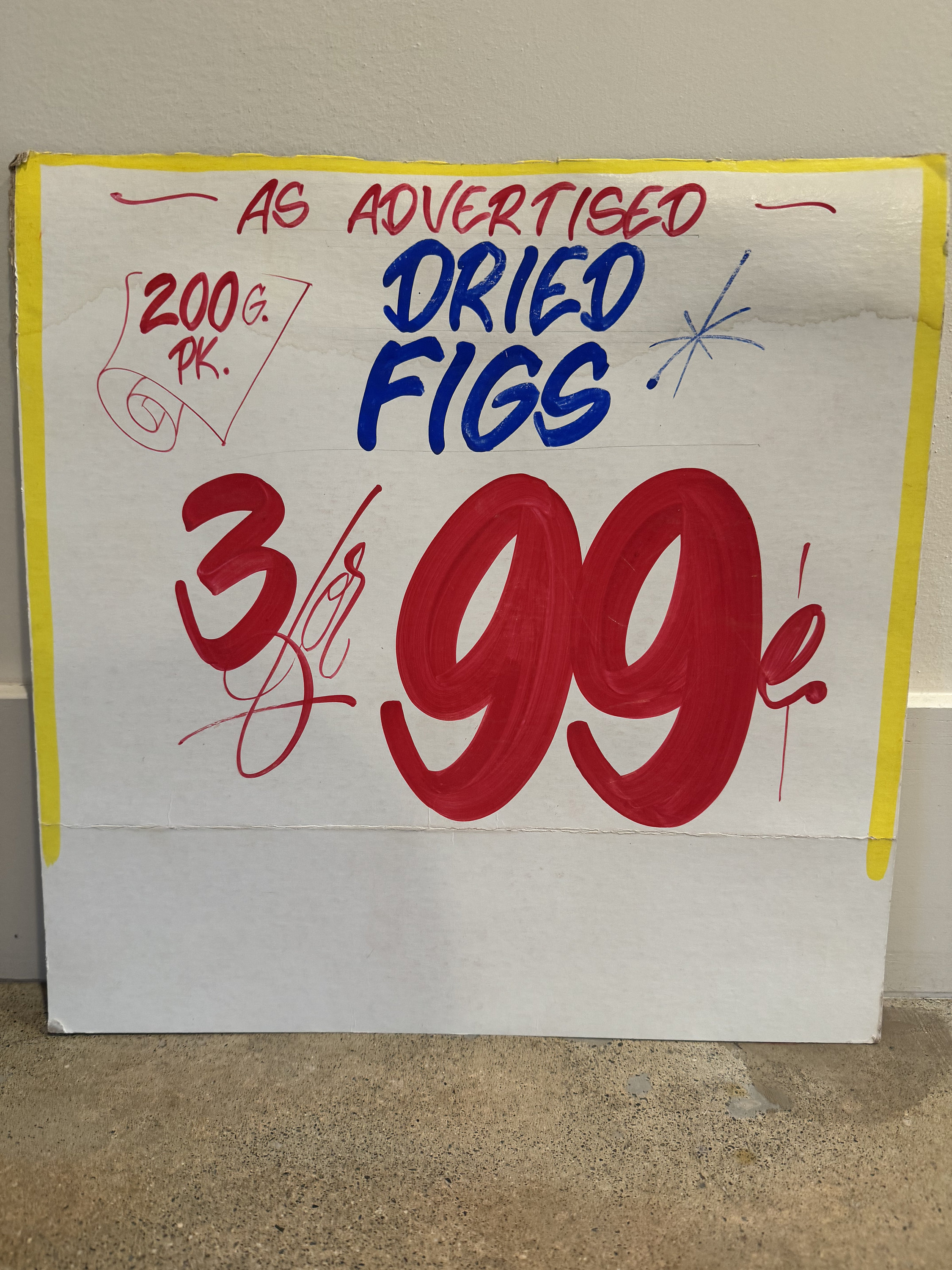 Authenticated Honest Ed's hand painted sign