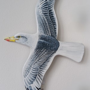 Ceramic flying seagull wall decor
