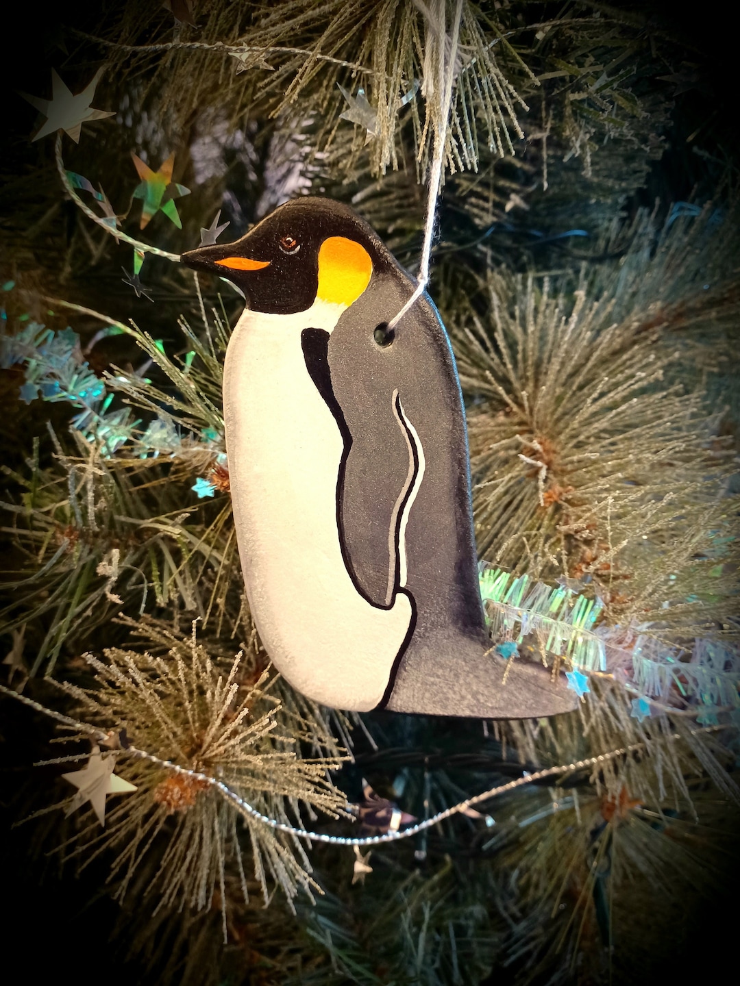 Ceramic Emperor Penguin Christmas Tree Decoration Etsy