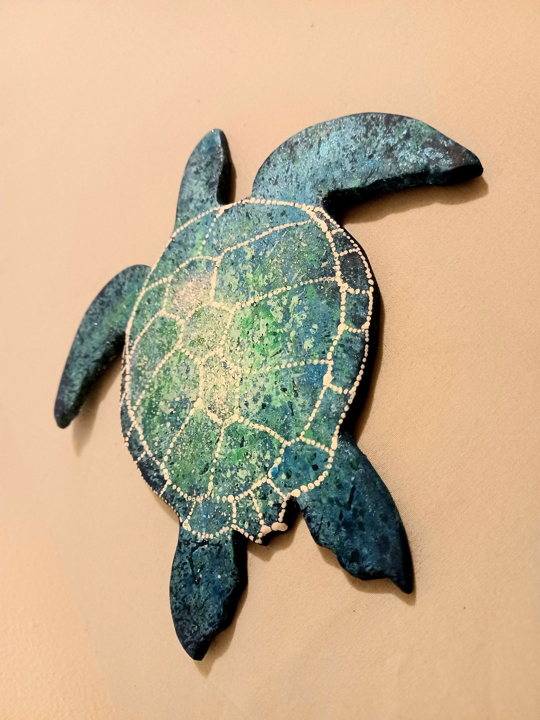 Ceramic Sea Turtle Wall Decor Etsy