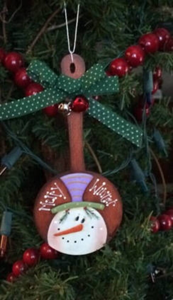 2 For $1.50 Christmas Tree Ready to Hang Paint Art Wooden Craft Ornaments