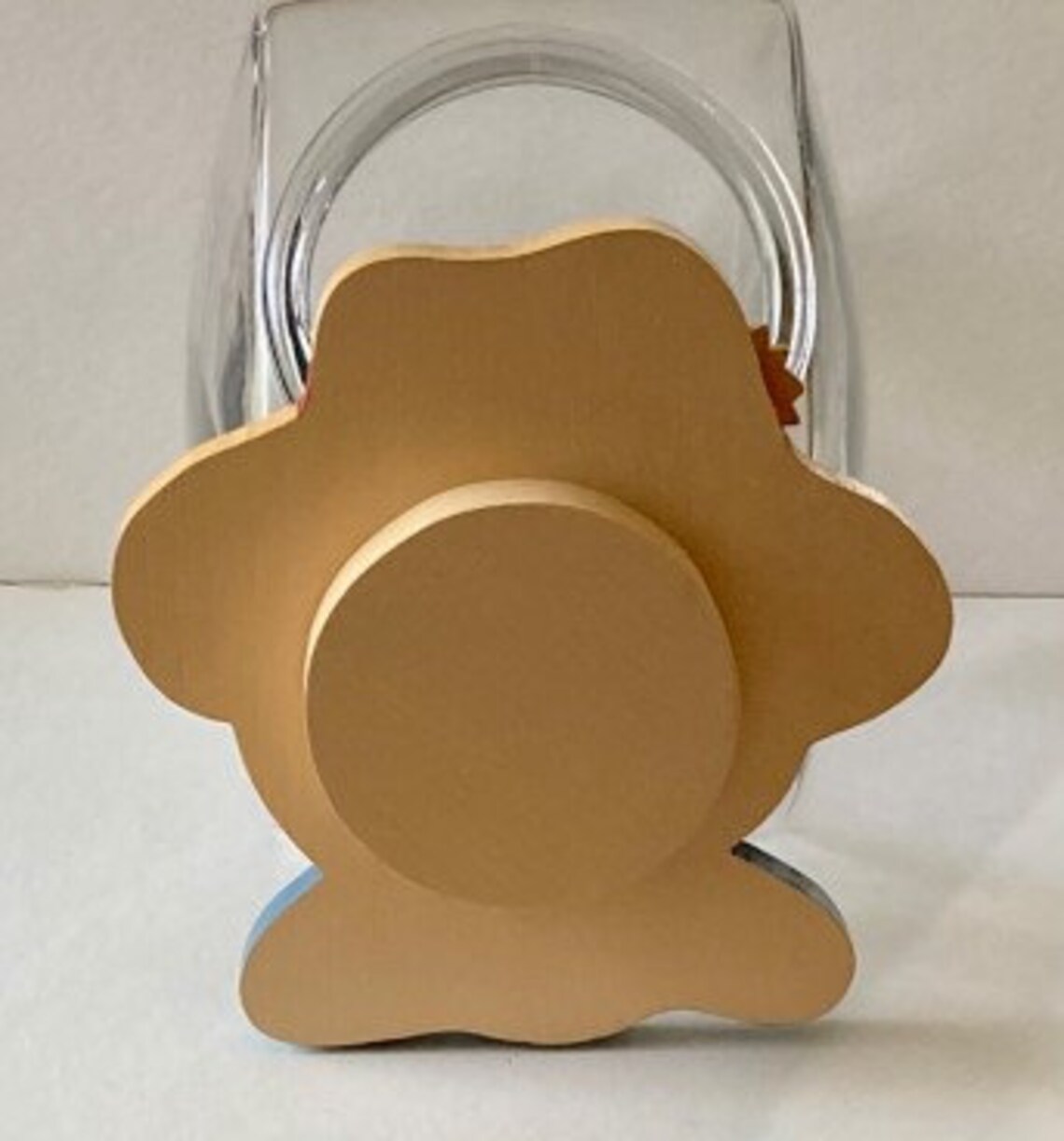 Scarecrow COOKIE Jar Lid Hand Painted Wood LARGE Glass Jar Etsy