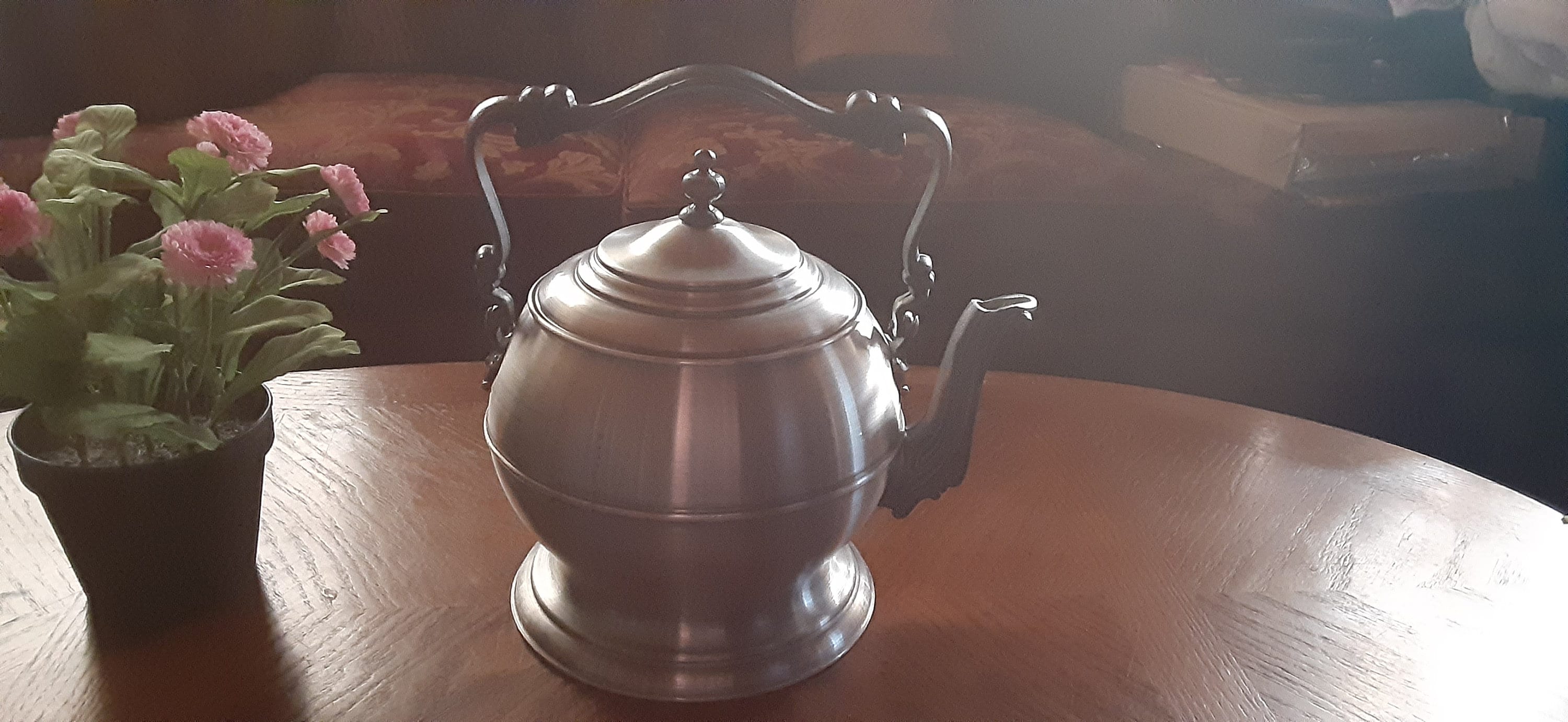 Pewtertone Olde Tankardware 西洋兜型アイスバケット 1960s Pewtertone Olde Tankardware Seymour Mann MCM Owl Ice