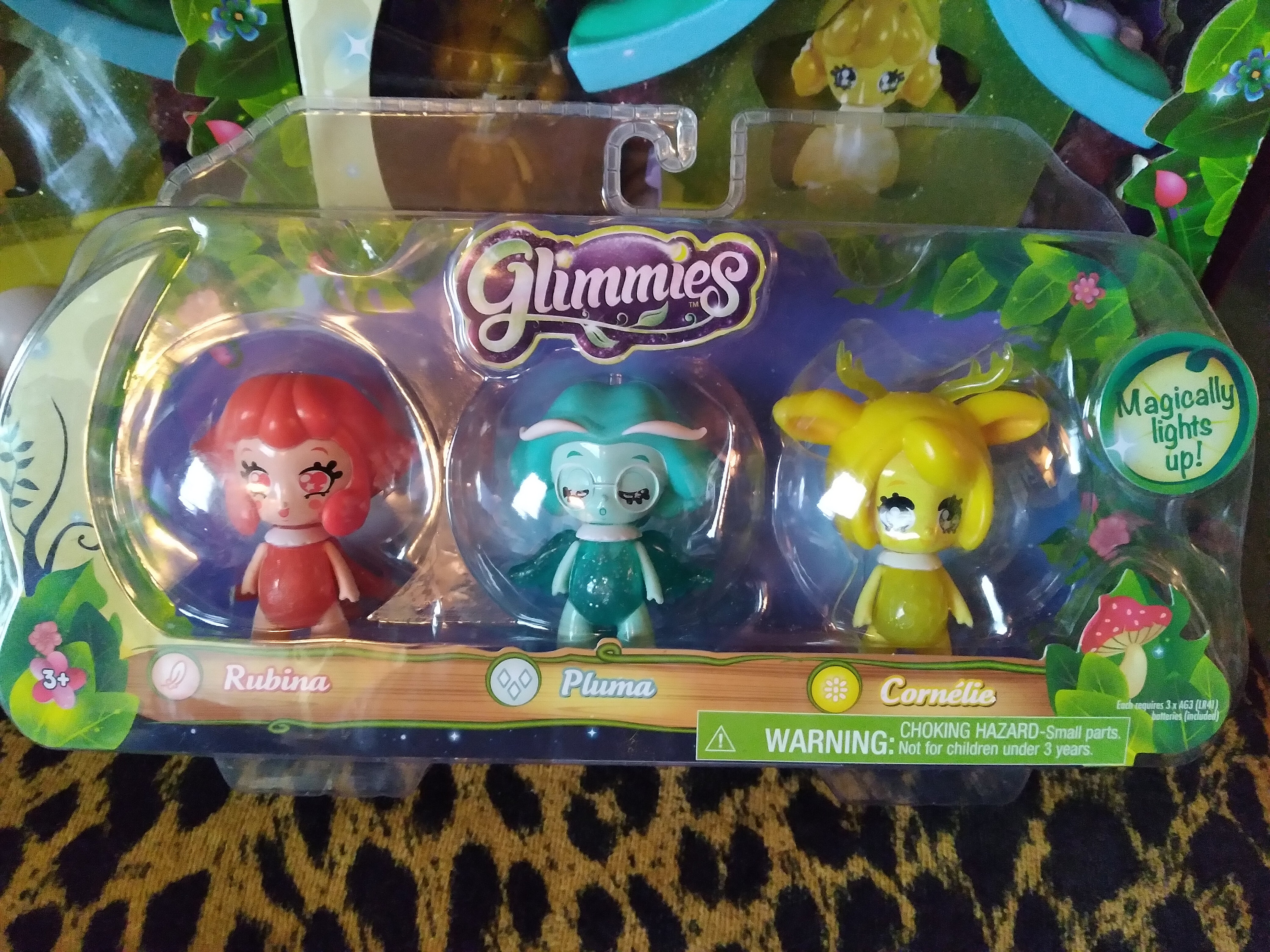 Glimmies Rainbow Friends 3-pack (red/mint/yellow)