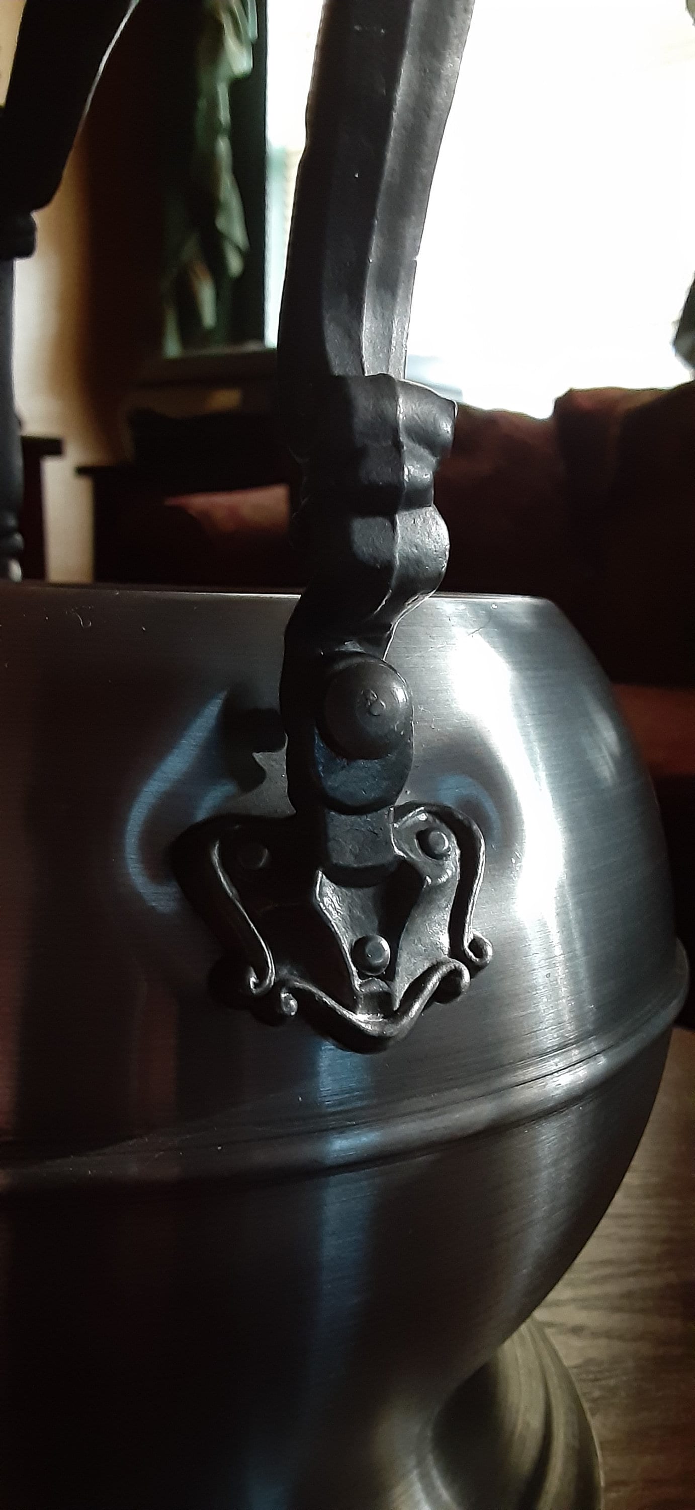 Pewtertone Olde Tankardware 西洋兜型アイスバケット 1960s Seymour Mann Pewtertone Olde Tankardware Owl Ice