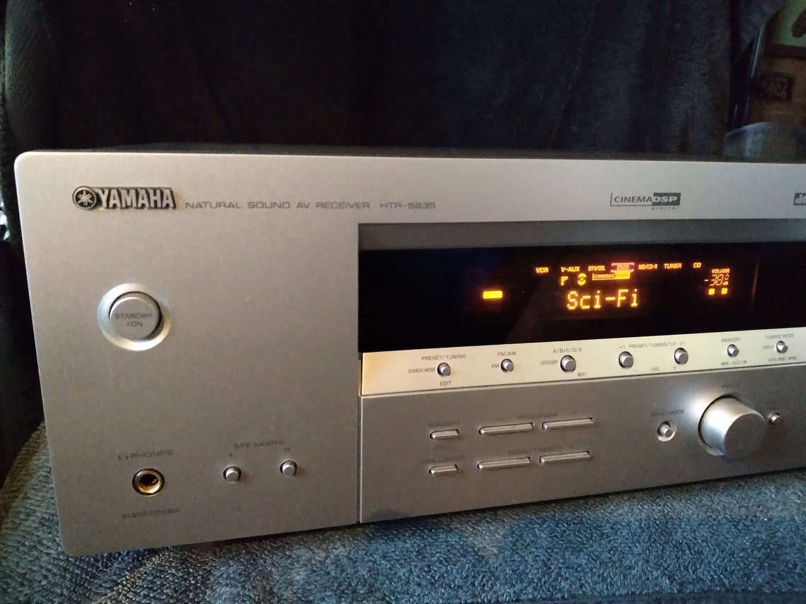 Yamaha HTR5835 Natural Sound Home Theater Receiver AM/FM 350 Etsy