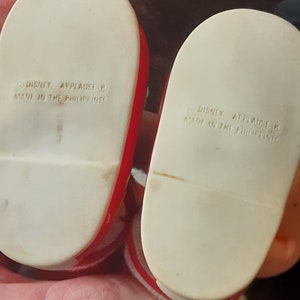 Vintage Applåder Musse och Mimmi Pigg Plyschdockor - 1986 Examensset med 6 bild 6