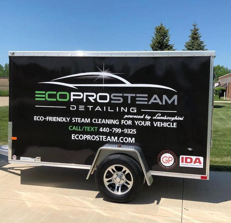 Custom Trailer Vinyl Lettering - Business Graphics- Advertising ...
