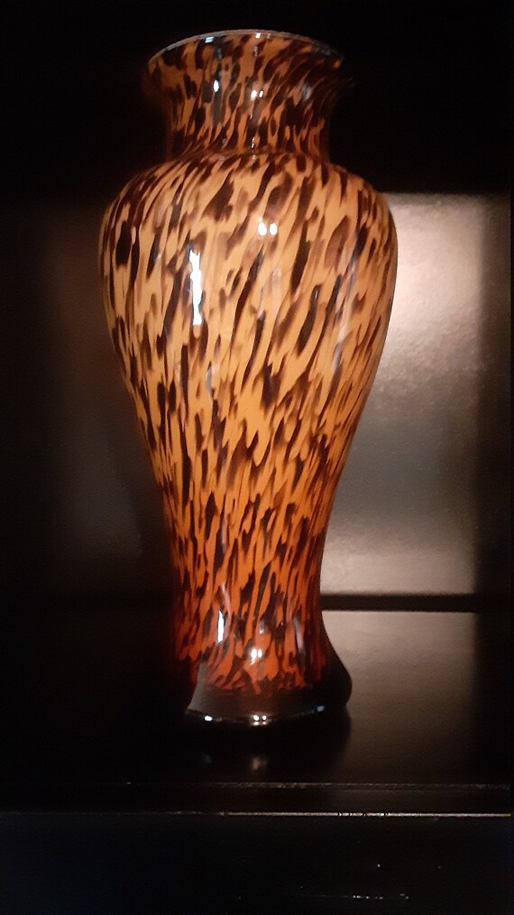 Cheetah Print Flower Vases 11 Tall 5.5 Wide Etsy New Zealand