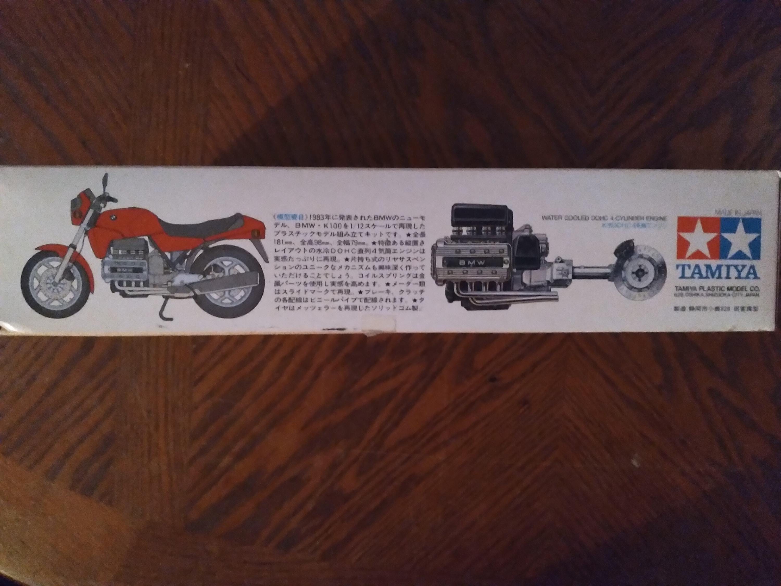 Rare Tamiya BMW K100 1:12 Scale Model Kit – Japan Edition
