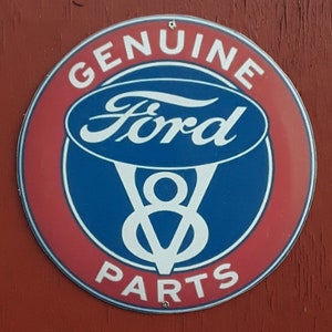 Vintage Ford Echt V8 Teile Repro Schild - Man Cave - Garage - Büro -