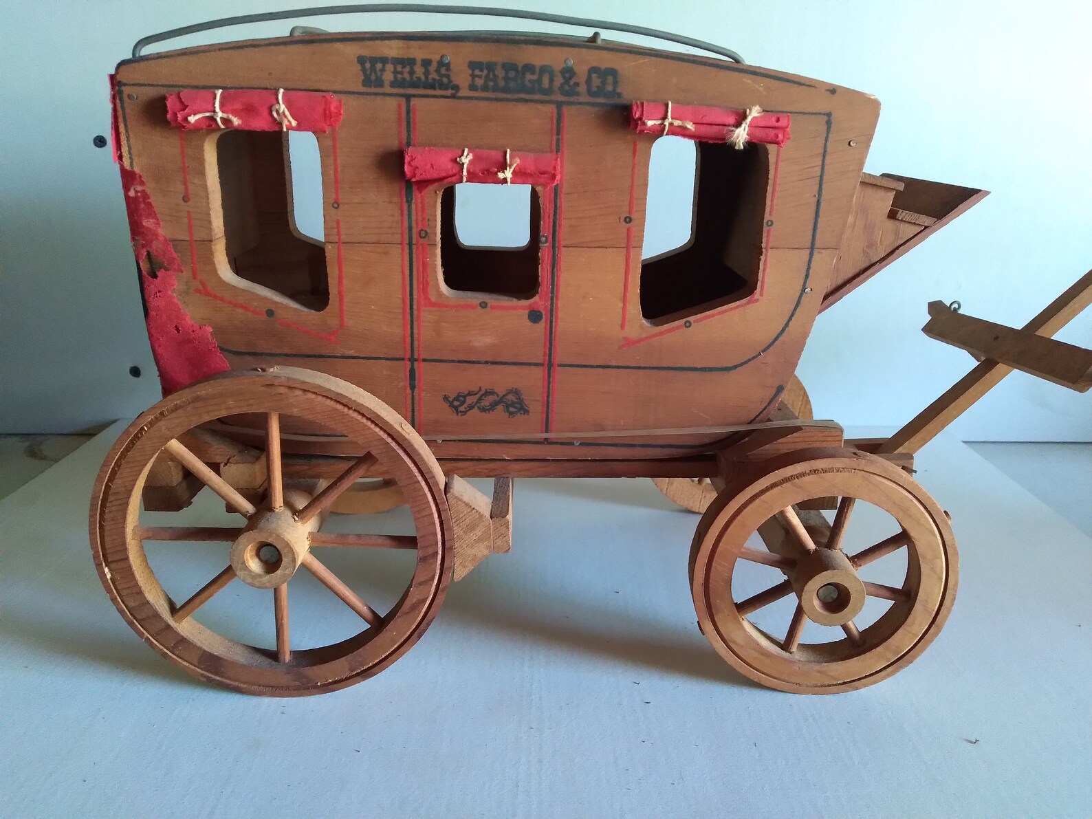 Wells Fargo Old West Wooden Model Stagecoach | Etsy