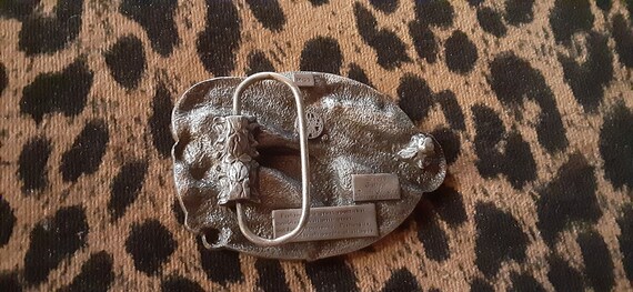 Vintage 1985 Belt Buckle Fishing Belt Buckle Sisk… - image 5