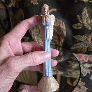 Beautiful Vintage Scioto Angel Figurine Fine Art Ceramics Religious Figurines Angel Statue Farmhouse Boho Cottage Victorian Country