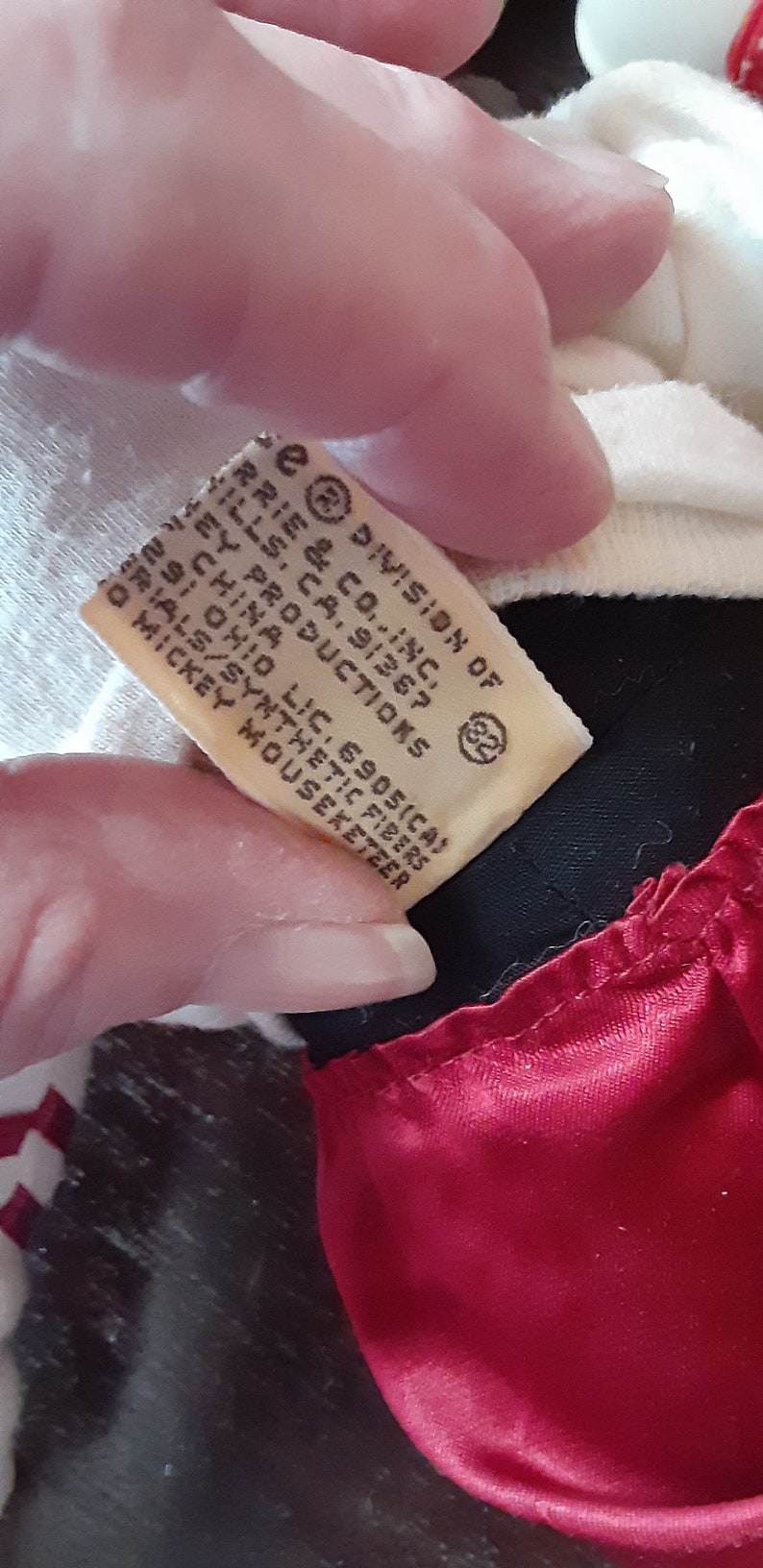 Vintage Applåder Musse och Mimmi Pigg Plyschdockor - 1986 Examensset med 6 bild 9