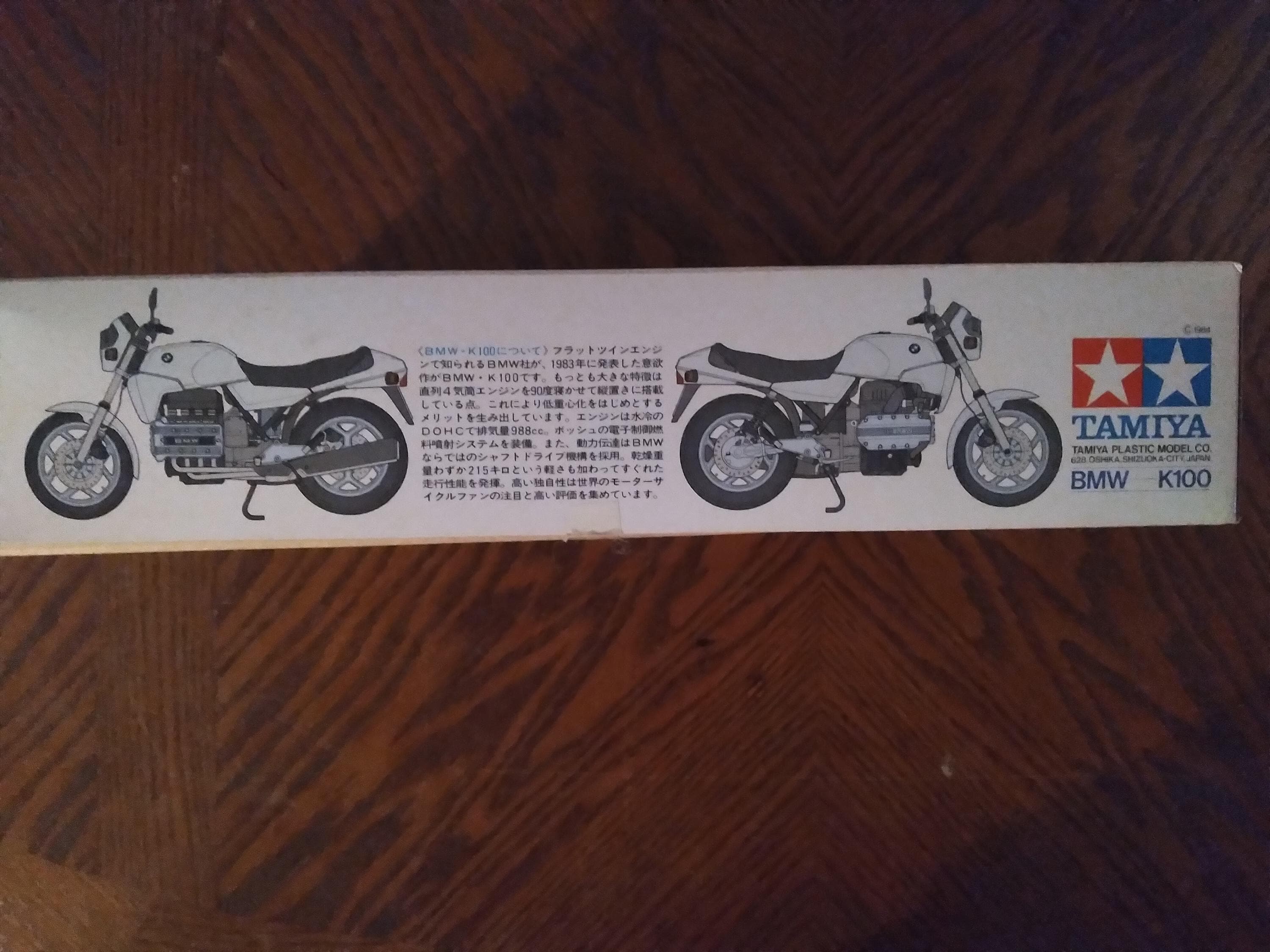 Rare Tamiya BMW K100 1:12 Scale Model Kit – Japan Edition