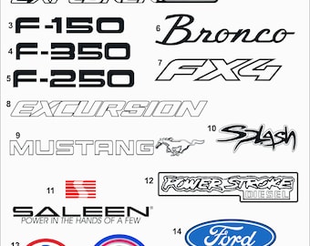 Ford Vehicle Logo Graphics