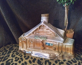Jim Beam 1969 Las Vegas, Ponderosa Ranch Lake Tahoe Cabin Decanter