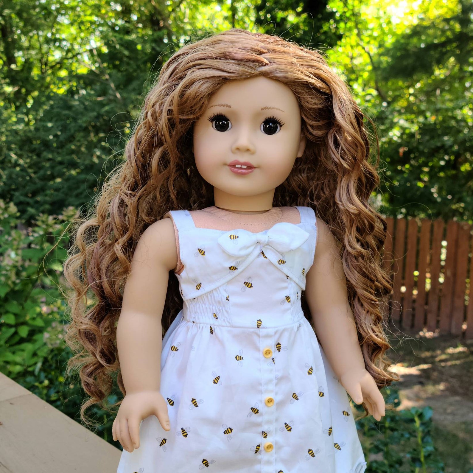 OOAK American Girl Doll Classic Face Mold Dark Brown Eyes Etsy