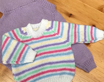 Multicolored stripe jumper