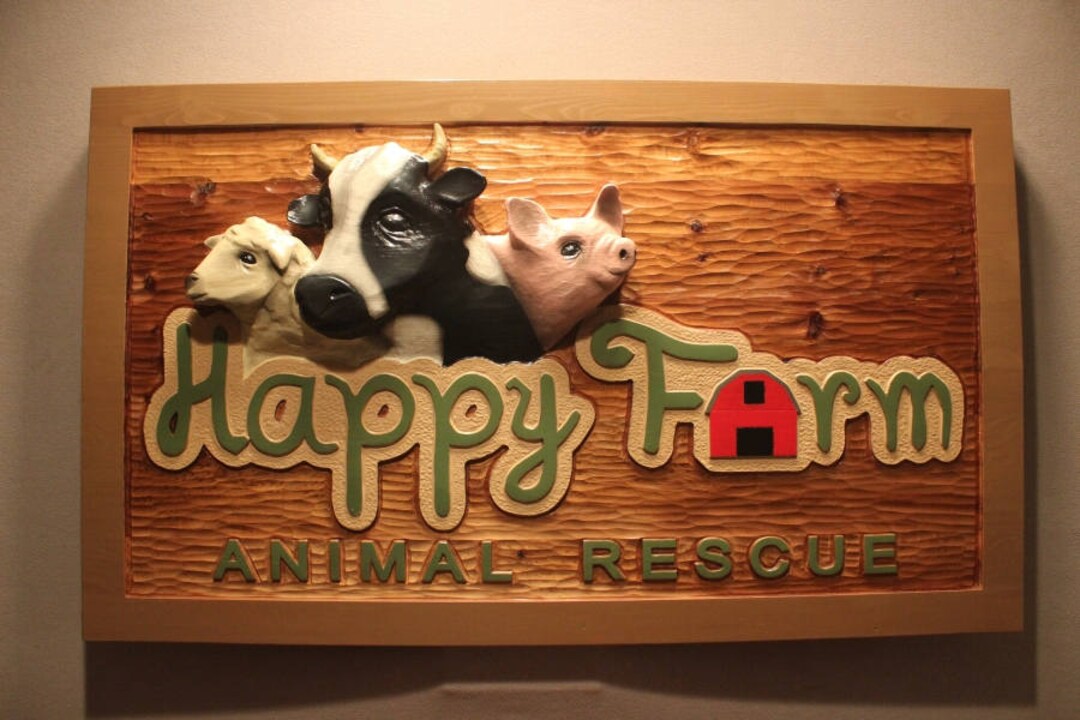 CUSTOM CARVED FARM Signs - Handmade Farm Signs, Wood Farm Signs, Wooden ...