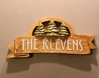 CUSTOM CABIN SIGNS | family name sign | hand carved sign | hand made sign | rustic wood sign | home sign | house sign | carved wooden signs