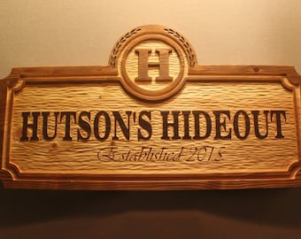 CUSTOM HOME SIGN | personalized sign | family name sign | house signs | address signs | carved wooden signs | rustic wood signs | cabin sign