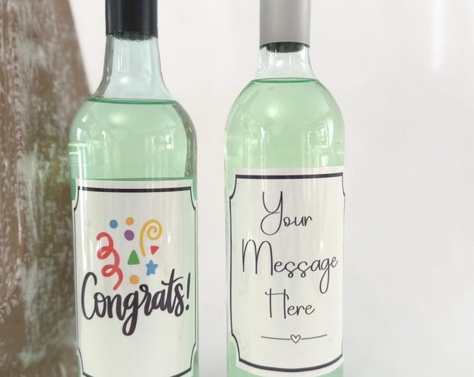 Last-Minute-Gift Bottle Labels | Be Prepared for Everyday Occasion Celebrations Stickers